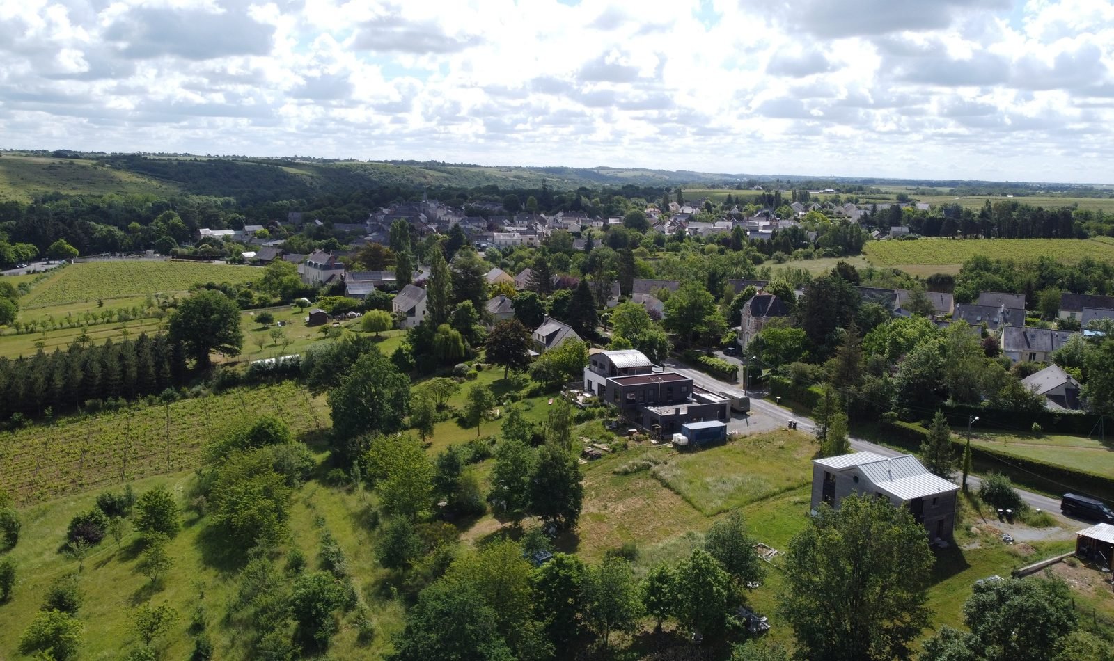 Paysage des coteaux du Layon près d’Angers